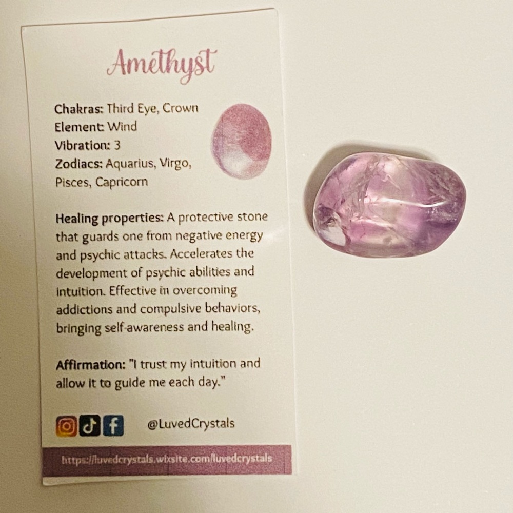 LuvedCrystals Beginners Healing Crystal Kit🎀 - Picture 11 of 13